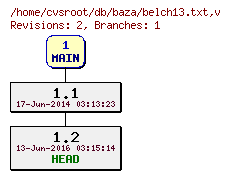 Revision graph of db/baza/belch13.txt