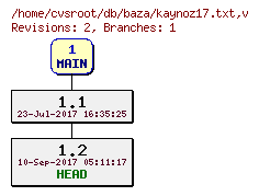 Revision graph of db/baza/kaynoz17.txt