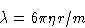 \begin{displaymath}
\lambda=6\pi\eta r/m\end{displaymath}