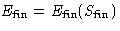 $E_{\text{fin}}=E_{\text{fin}}(S_{\text{fin}})$