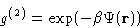 \begin{displaymath}
 g^{(2)} = \exp(-\beta \Psi(\mathbf{r}))\end{displaymath}